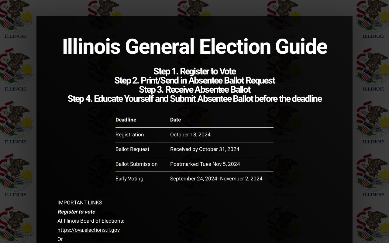 Illinois General Election Guide